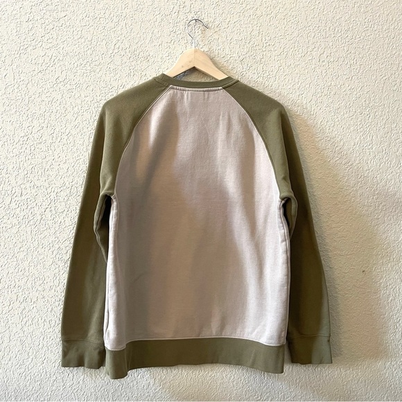 Burton Weir Sweatshirt Fleece Crew Neck Pullover Raglan Landscape Outdoor Tan S - Picture 5 of 12